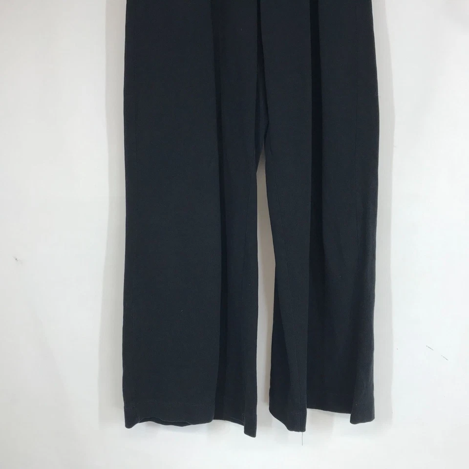 ZARA- GIRLS 11-12 - BLACK ELASTIC WAIST 100% COTTON WIDE LEG PULL-ON PANTS - Image 3 of 4