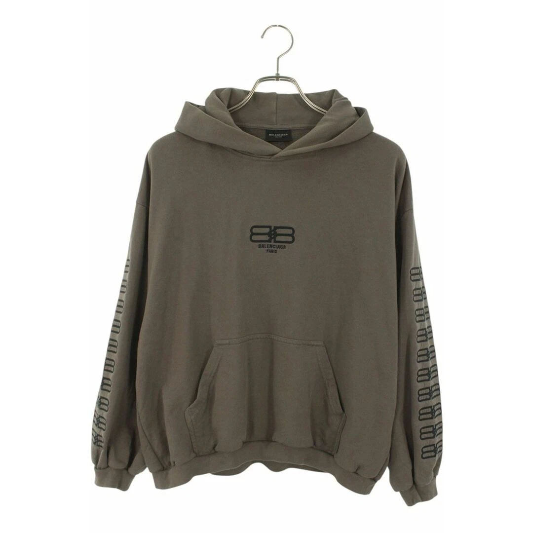 Balenciaga 697874 TMVG6 BB Felpa con Cappuccio Logo Cropped Uomo XS Usata bdb31d9fc2417e5487b