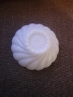 Vintage Hazel Atlas Milk Glass Swirl Fruit Bowl Replacement  5"