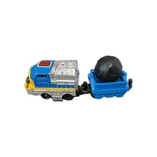 GeoTrax All About Trains Chrome “Geo” & Car w Boulder Motorized Diesel WORKS 3