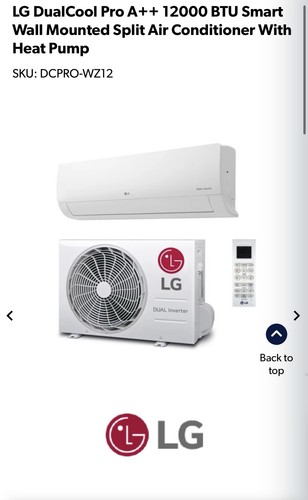 LG DualCool Pro A++ 12000 BTU comes with Wall Mounted bracket and 5m pipe kit.