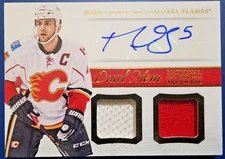 2013-14 Panini National Treasures Dual Memorabilia Mark Giordano #DM-MGI Auto