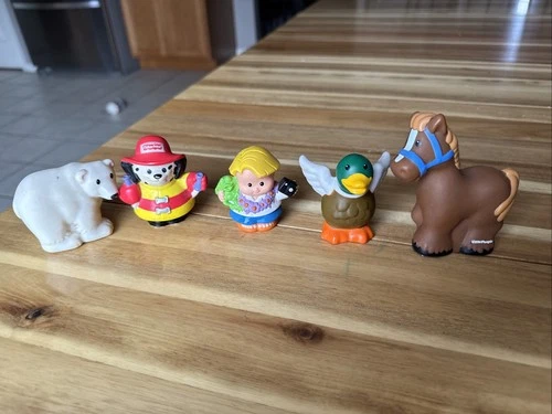Vintage Fisher Price Little People Chunky Fireman Dog & More
