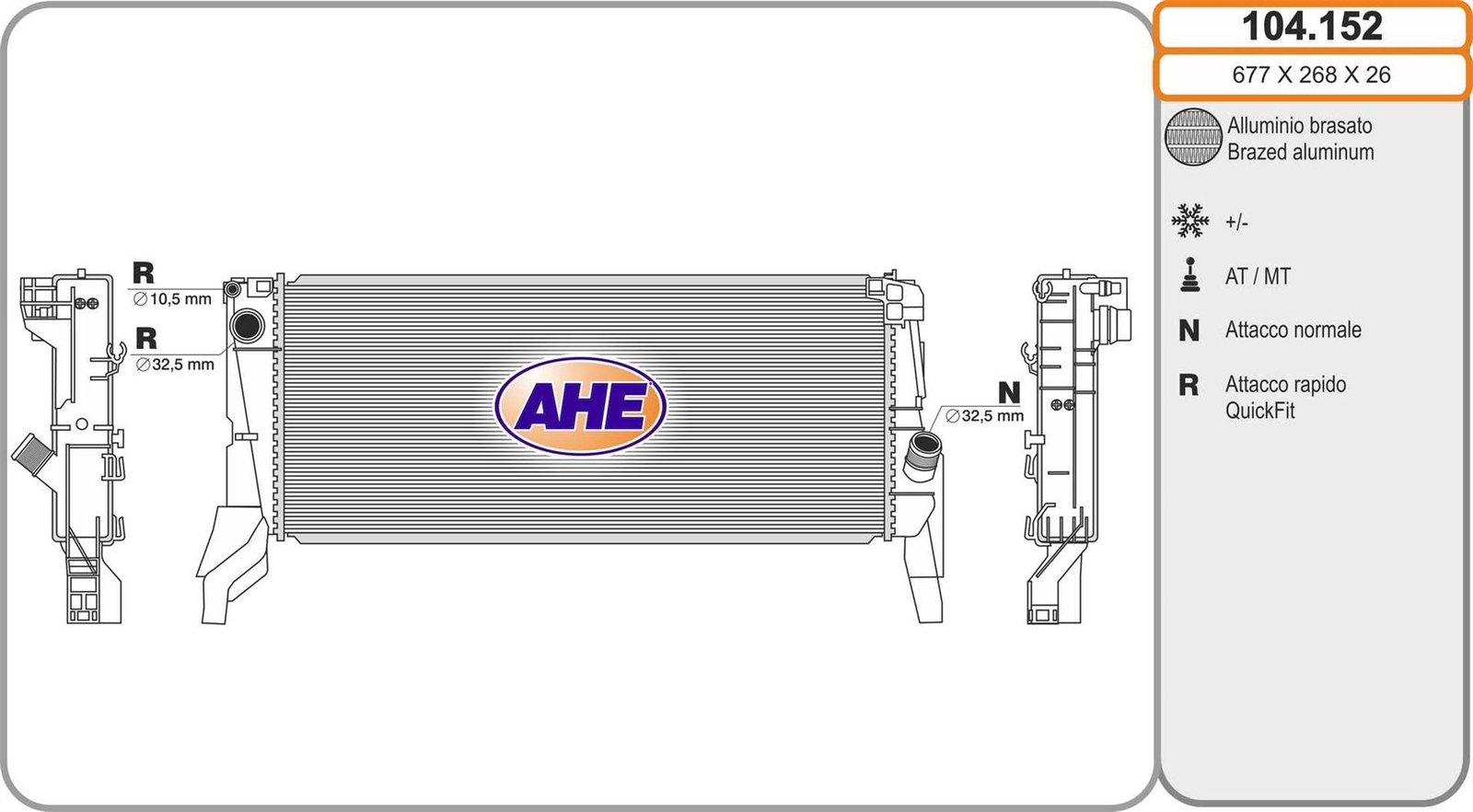 Radiateur en aluminium premium pour BMW Série 2 Active Tourer 225i xDrive