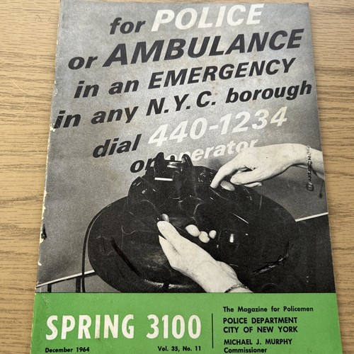 FRÜHLING 3100 NYPD MAGAZIN DEZEMBER 1964