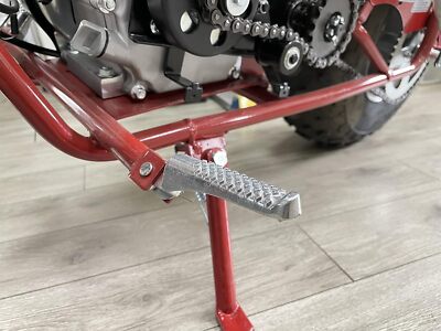 coleman mini bike foot pegs YOXUFA Footrest Compatible with BT200X CT200U Trail 200 CT200U-EX CT100u Trail 100 CC100X 196cc 200cc 6.5hp Powersports Motor Left Right Silver 2 pack Parts : Automotive 2 x Folding foot pegs with lock washers and nuts 4 x Mounting clamp halves 2 x 5/16 Lock washers 2 x 5/16 Hex head bolts 2 x 5/16 Nylon lock nuts JRL Foot Pegs for Coleman
