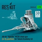 Ah-64 Apache M230 Chain Gun Fly Position Takom/Academy 1/35 3D ResKit Rsu35-0048
