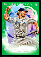 2019 Topps Inception Chance Adams Rookie Green #59 - New York Yankees