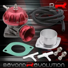 Universal Turbo Charger 40mm Blow Off Valve Bov Red + Flange Set Kit