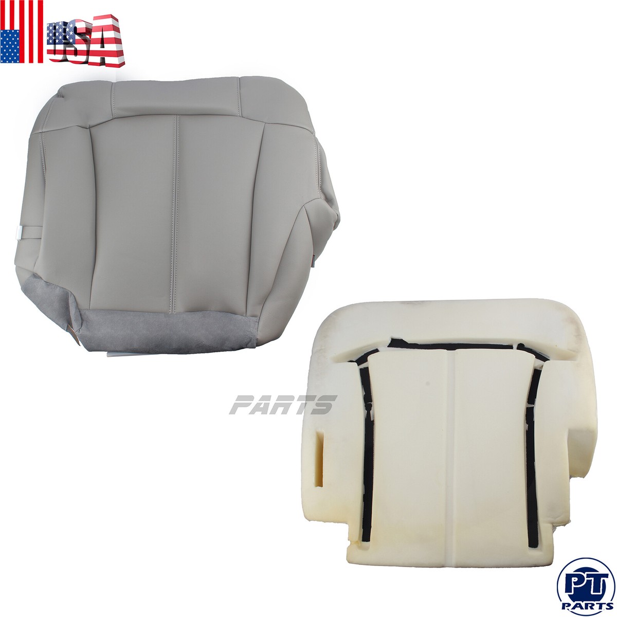 Driver Bottom Seat Cover & Foam Cushion for Chevy Silverado GMC Sierra