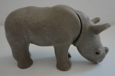 Playmobil Baby Rhinoceros Calf Grey Child Figure Horn Safari African Wildlife