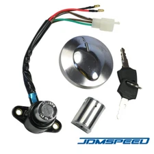 Ignition Switch Fuel Gas Cap Helmet Seat Lock Key Set For Honda Rebel 250 CMX250