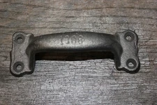 Metal Door Handle Gate Cabinet Drawer Pull Raw Cast Iron Antique Style 5 1/2"