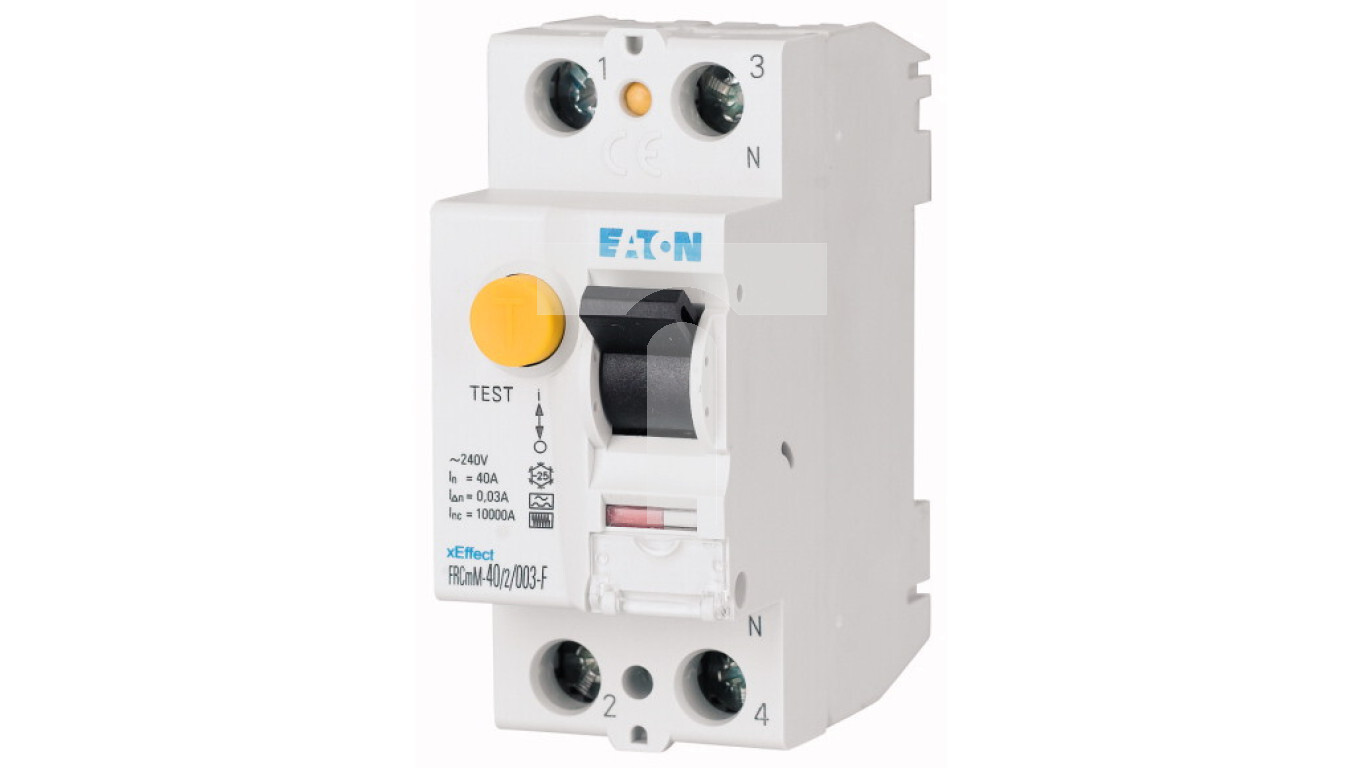 Residual current circuit breaker 2P 40A 0.3A 10kA type G/F FRCMM-40/2/03- /T2UK
