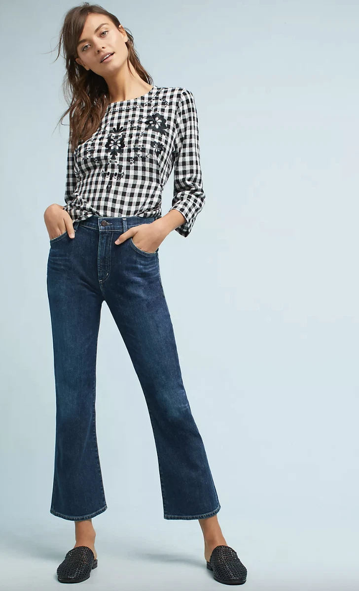 Citizens of humanity clearance cropped flare jeans