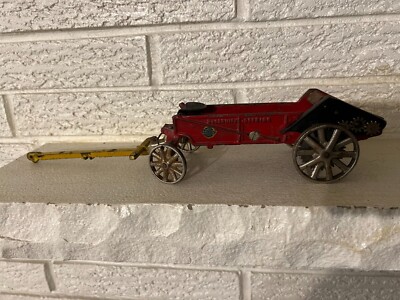 Beautiful Antique Arcade Cast Iron McCormick Deering Manure Spreader