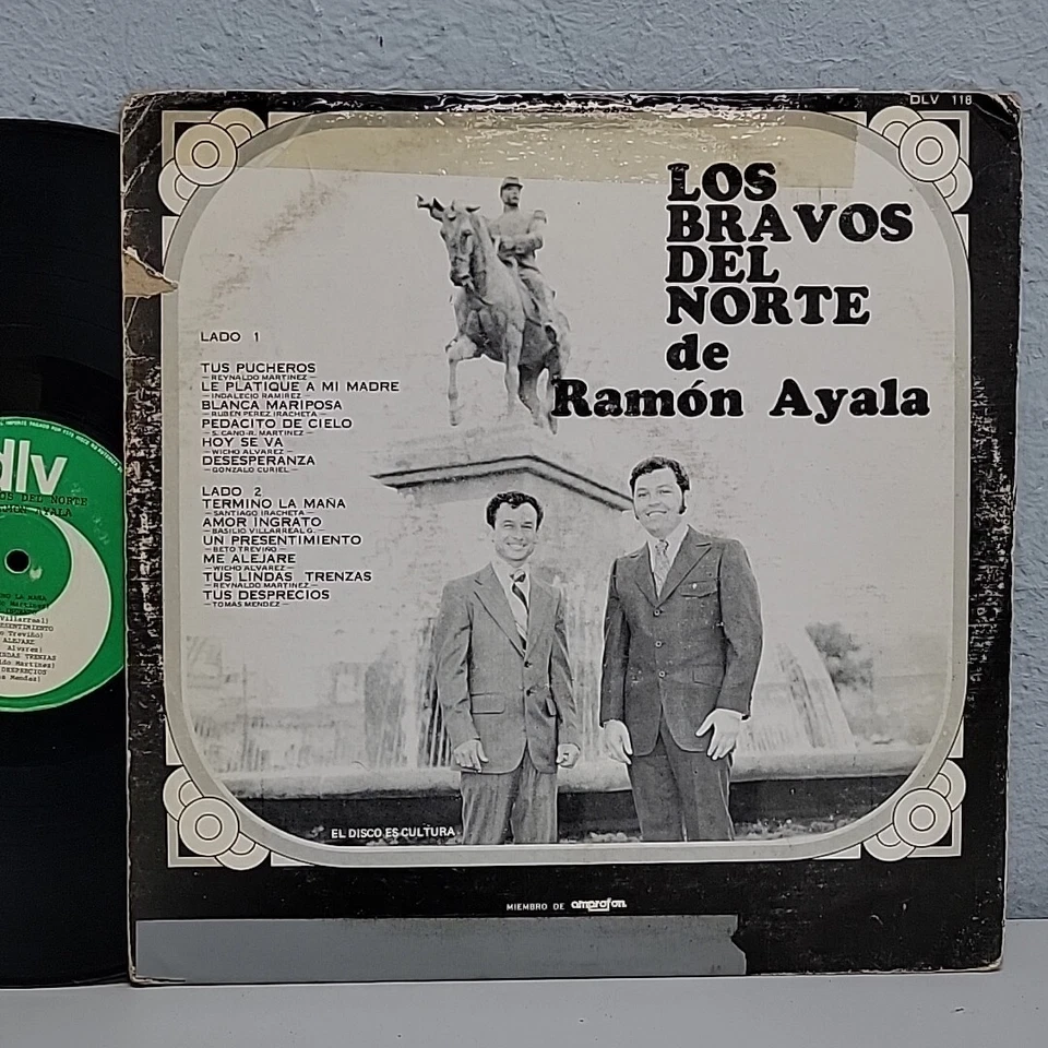 Rare! LOS BRAVOS DEL NORTE DE RAMON AYALA "Tus Pucheros" LP VINYL RECORD DLV 118 - Image 2 of 4