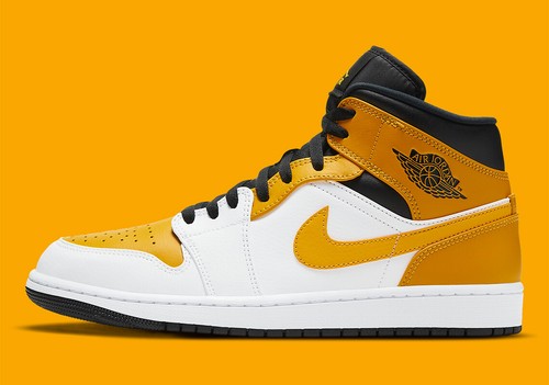 NIKE AIR JORDAN 1 MITTE (GS) ""UNIVERSITÄTSGOLD"" (554725 170) VERSCHIEDENE GRÖSSEN - Bild 1 von 8