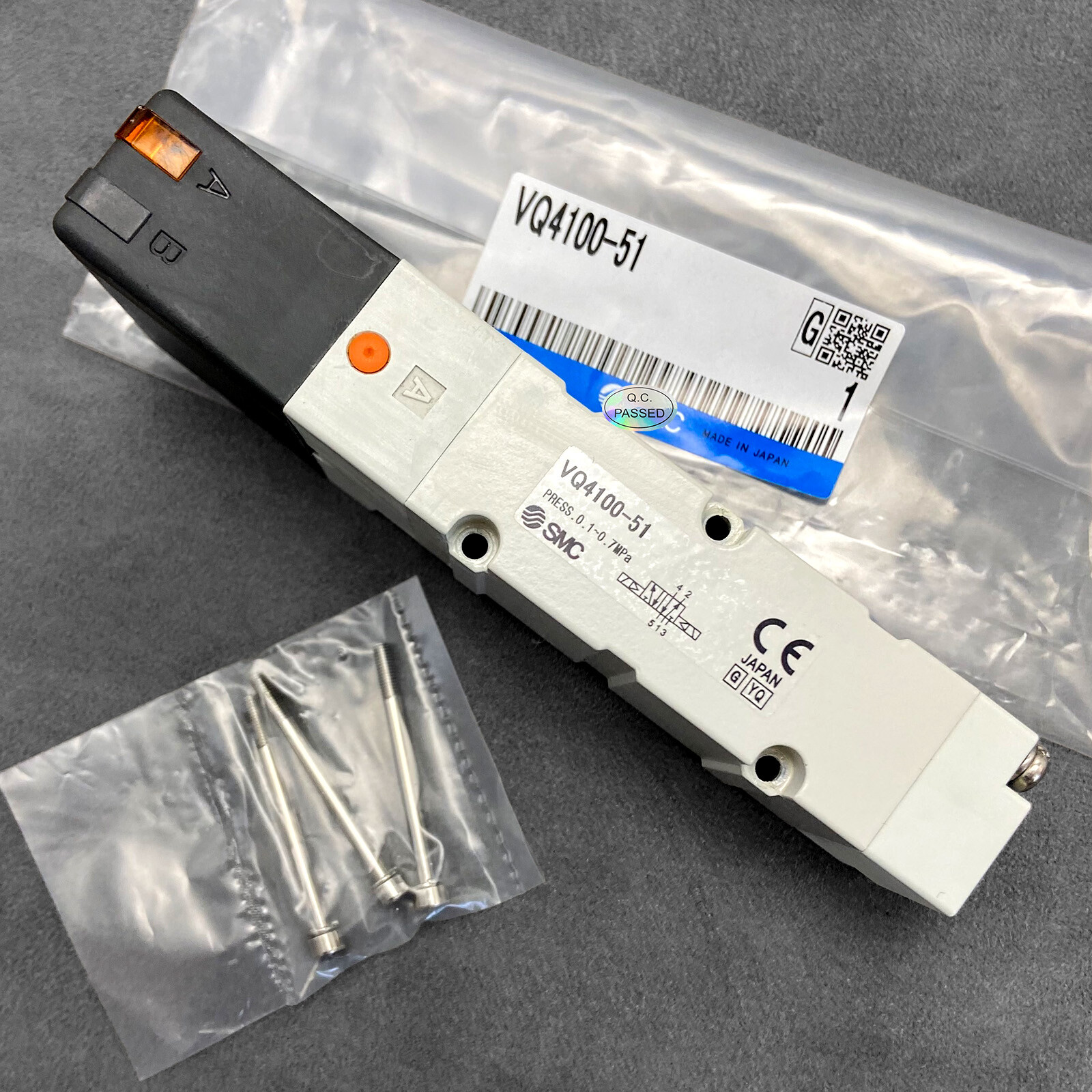 1Pc New Pneumatic Solenoid 4/5-Port Valve DC24V for SMC VQ4100-51 DC24V