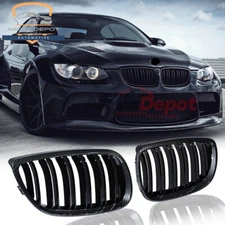 Carbon Fiber Dual Slat Kidney Grill For BMW E92 E93 M3 328i 335i Coupe 2007-2010