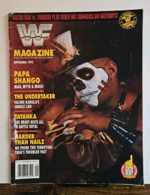 WWF Wrestling Magazine September 1992 WWE Papa Shango Godfather