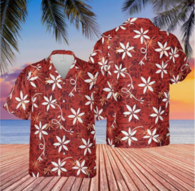 Elvis Presley blue Hawaii shirt Hawaii Elvis  Red Aloha Shirts