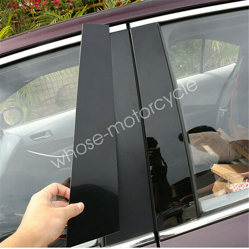 For Nissan Titan Crew Cab 2004-2015 6pcs Pillar Posts Door Window Trim Cover - Image 4 of 4