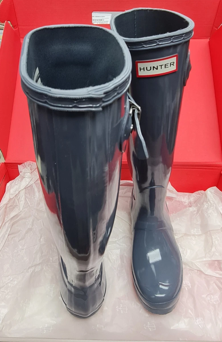 Hunter boots top dark slate gloss