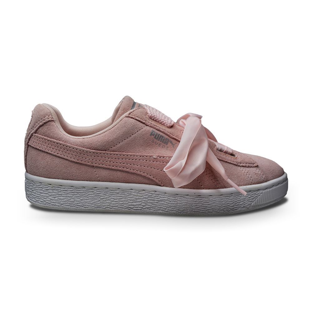 Кроссовки Puma Suede Heart JR UK 6 036500908 Розовый кизил Серебристо-белый Унисекс