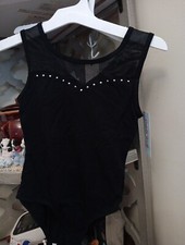 Cat And Jack, Girls Size 7/8 Ballet/Dance Outfit, Black w/ Rhinestones, NWT