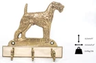 Airedale Terrier - Brass Clothes Hanger with the Image of a Dog Art Dog DE