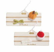 Mud Pie H0 Christmas Thanksgiving Baby Girl Crochet Headband 2pc Set Choose