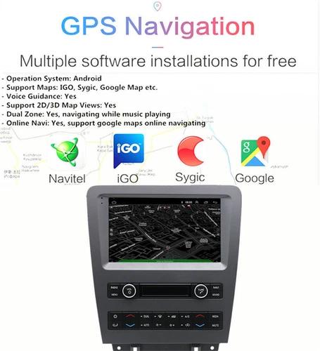 适用于 2010 - 2014 年福特野马 Carplay 主机 Wifi 9" 立体声收音机 GPS 导航- - Bild 14 von 23