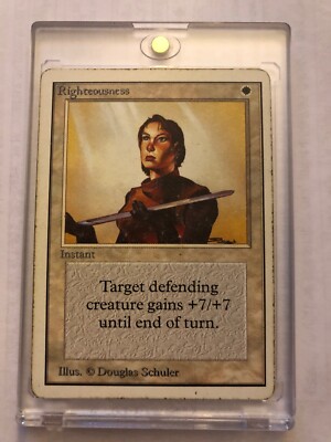 Righteousness Unlimited Edition LP/MP MTG (RM) 4RCards
