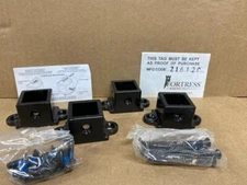 Fortress FE26-CB- 04 1” Collar Bracket Pack of 4 Gloss Black  #650037 w/screws