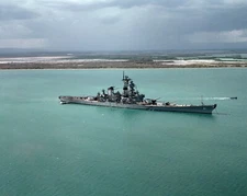 US Navy USN battleship USS IOWA (BB 61) 12X18 Photograph