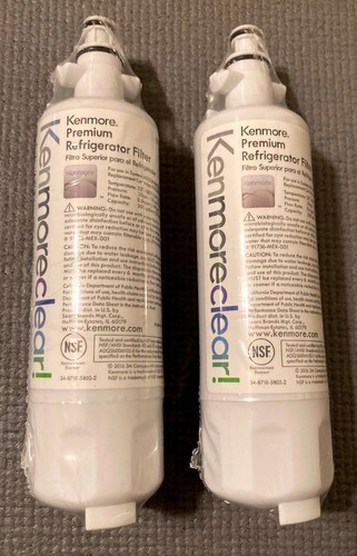 (2) Genuine Kenmore Clear 46-9690 Refrigerator Water/Ice Filters