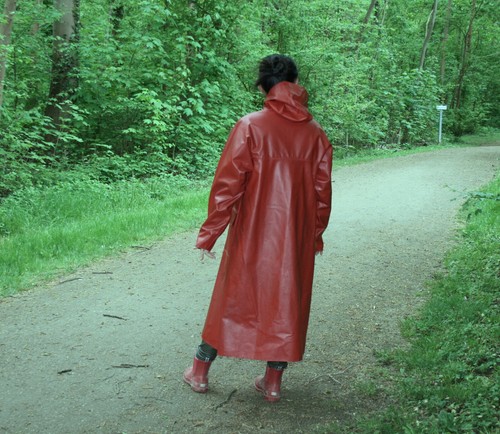 Guy Cotten Regenmantel PVC Mantel Rubber Gummi Raincoat Friesennerz Coat Oilskin - Bild 2 von 20