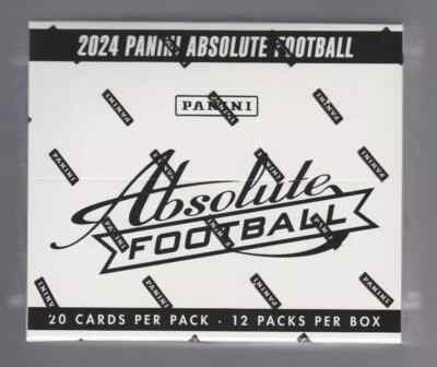 2024 Panini Absolute Football Factory Sealed Cello 12 Fat Pack Box