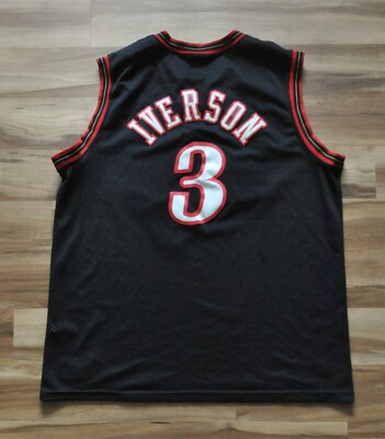 Allen Iverson Philadelphia 76ers Nike Jersey Swingman Sixers Black