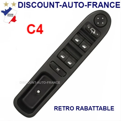 window lever switch button for Citroen C4, 6554.gz, 6554ha, 9651464677