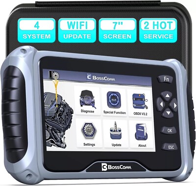 Car OBD2 Scanner Transmission Engine ABS SRS System Throttle Relearn BossComm 