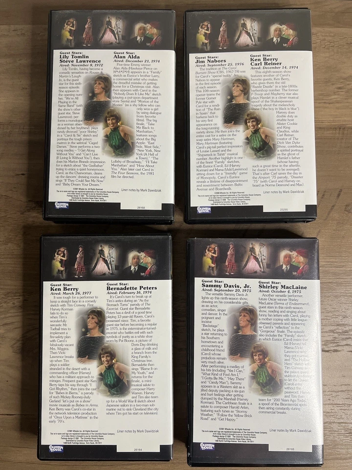 The Carol Burnett Show Collectors Edition VHS Set Of 4 LOT Pre-Owned See Comment - Image 3 of 4