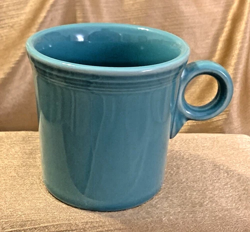 Vintage Fiesta Mug Turquois Ring Handle Fiestaware Homer Laughlin HLC USA