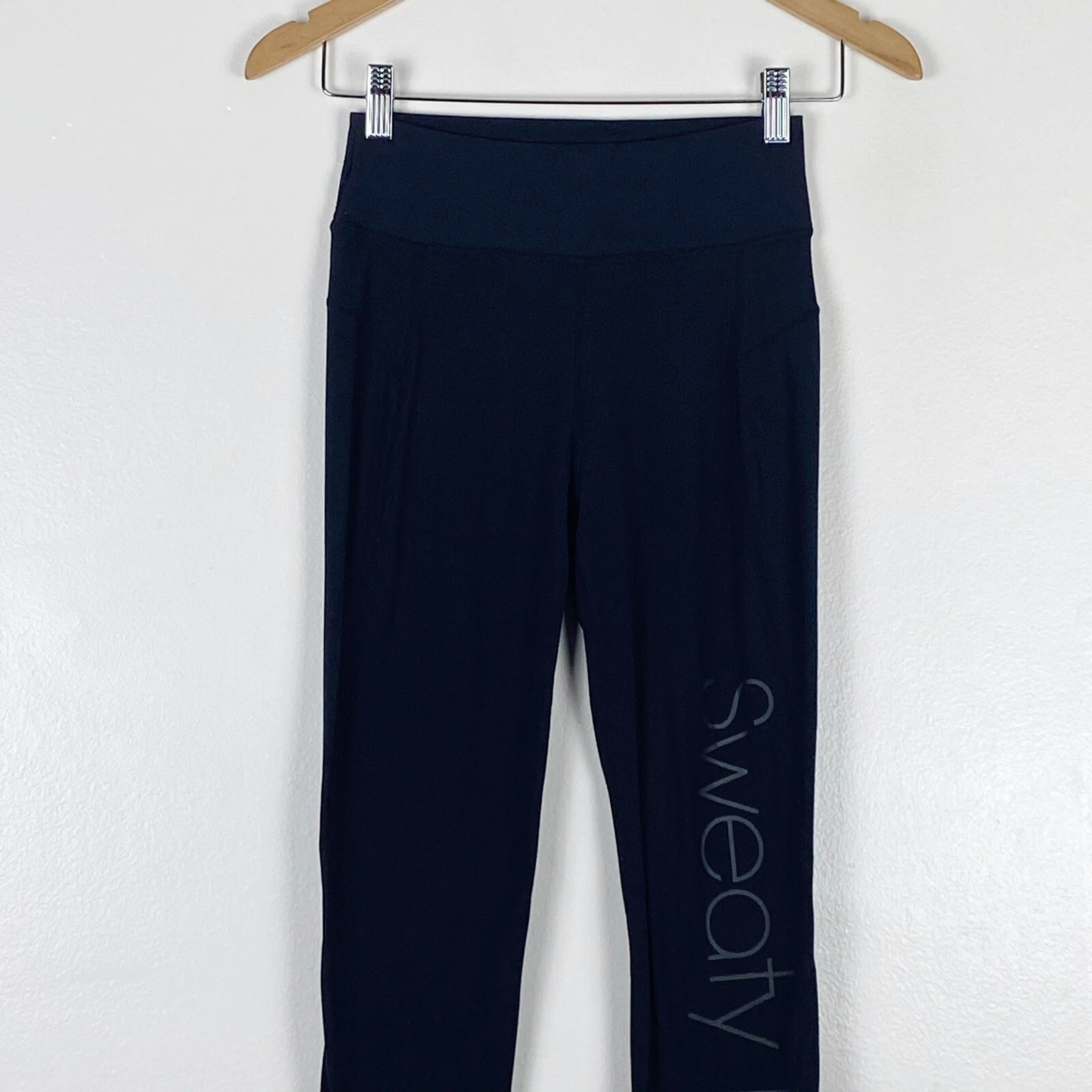 sweaty-betty logo savasana high rise waisted 7/8 leggings