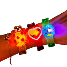 6 Pcs Light Up Bracelet Glow in The Dark Party Favors for Kids Toy Wristband LED
