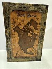 Faux Book Keepsake Storage Box Felt Lined 6.50X 9.50 X 2”   G2