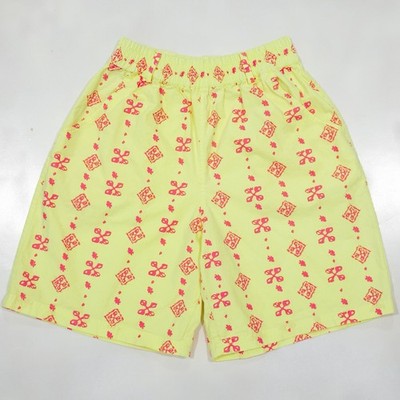 Beach Boulevard Vtg 90s Neon Yellow Shorts Surf Muscle Beach Baggy Size Small