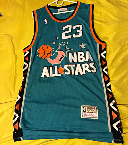 Mitchell & Ness Michael Jordan 23 NBA All-Star Jersey Teal Black Size 52
