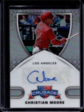 2025 Panini Crusade Christian Moore Signatures Auto #/99 Angels